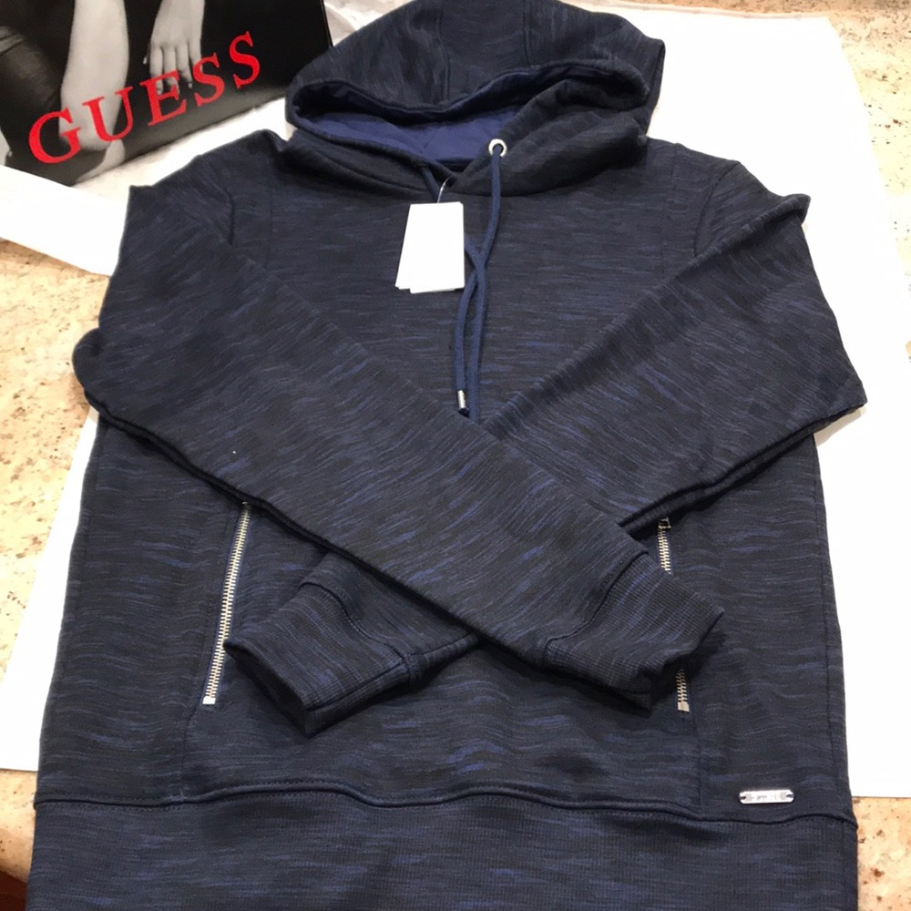 Guess Space Dye Finch Moto Hoodie for Men size XS